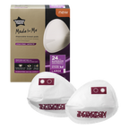 Tommee Tippee Made For Me Disposable Breast Pads 24 pcs Wrapped In Pairs Large Size
