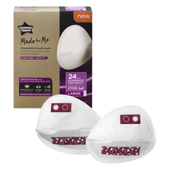 Tommee Tippee Made For Me Disposable Breast Pads 24 pcs Wrapped In Pairs Large Size