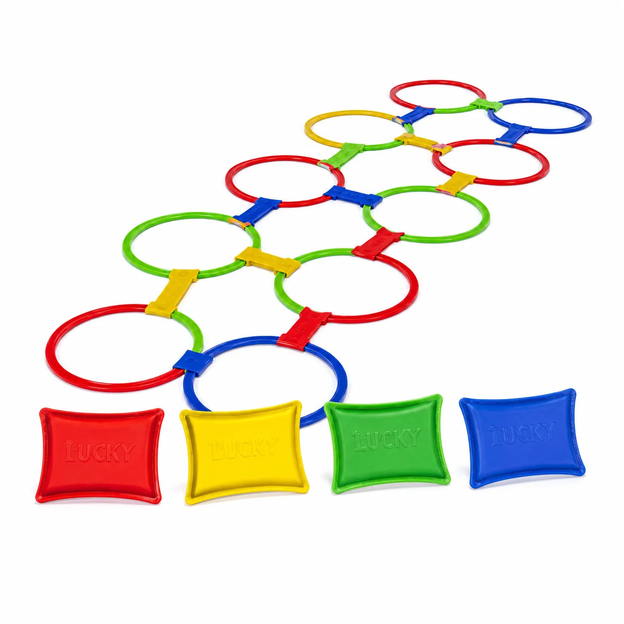 Twister Hopscotch Ring & Bean Bag Game