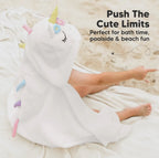 Unicorn Hooded Baby Bath Towels for Newborn
