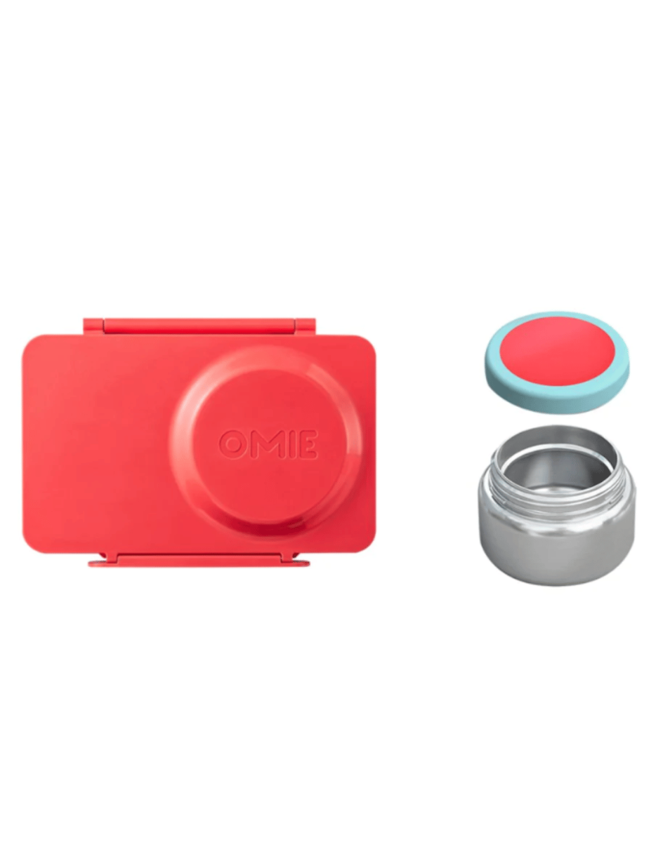 Omie Box Up Thermos 350ml Cherry pink