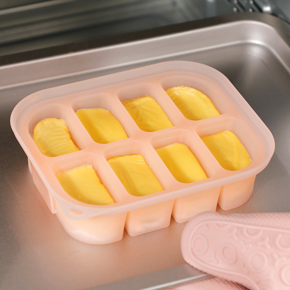 Haakaa Silicone Easy -Freeze Tray - 8 cups - Blush
