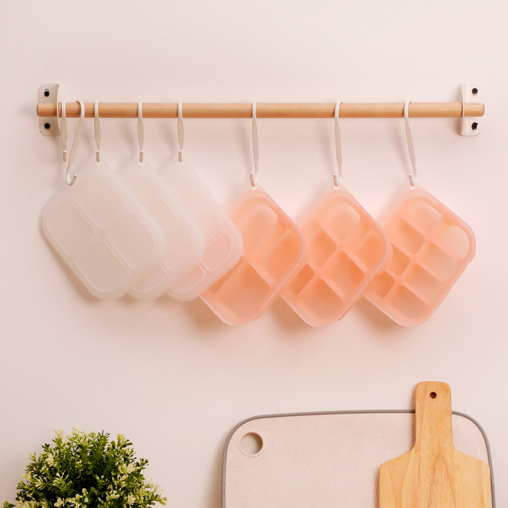 Haakaa Silicone Easy -Freeze Tray - 8 cups - Blush