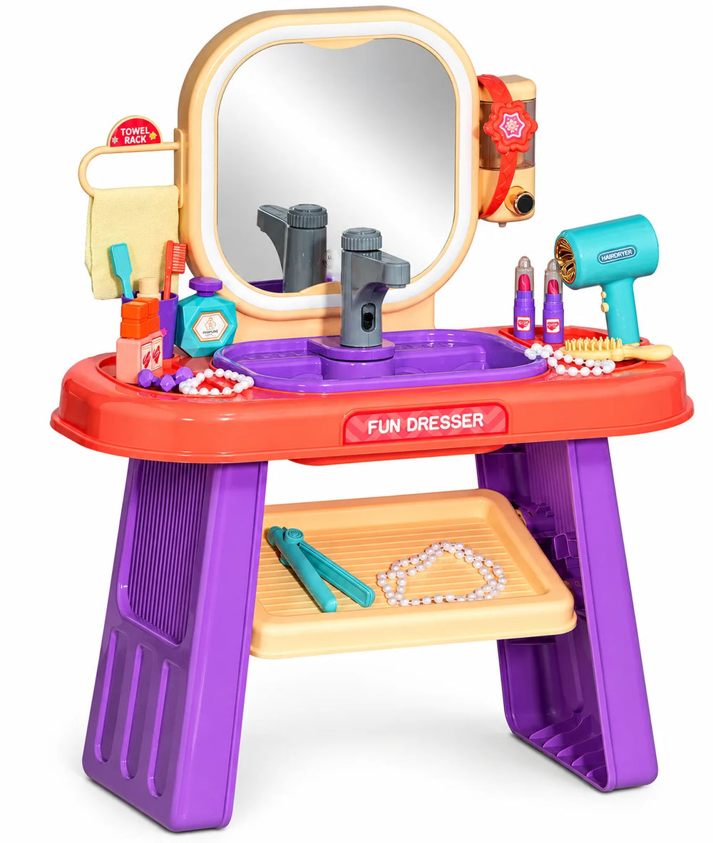 Vanity Table with LED Sensor Mirror & Sink