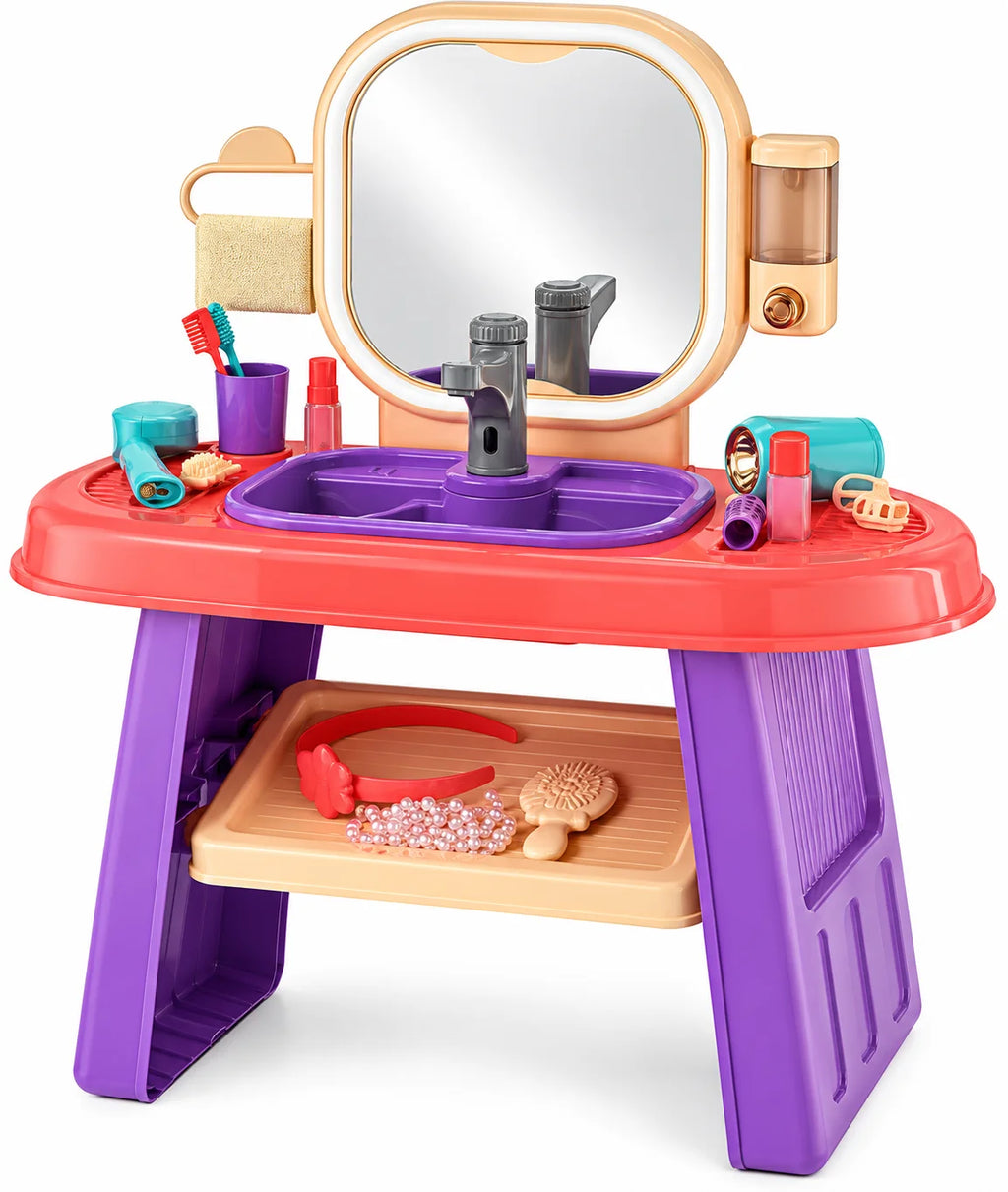 Vanity Table with LED Sensor Mirror & Sink