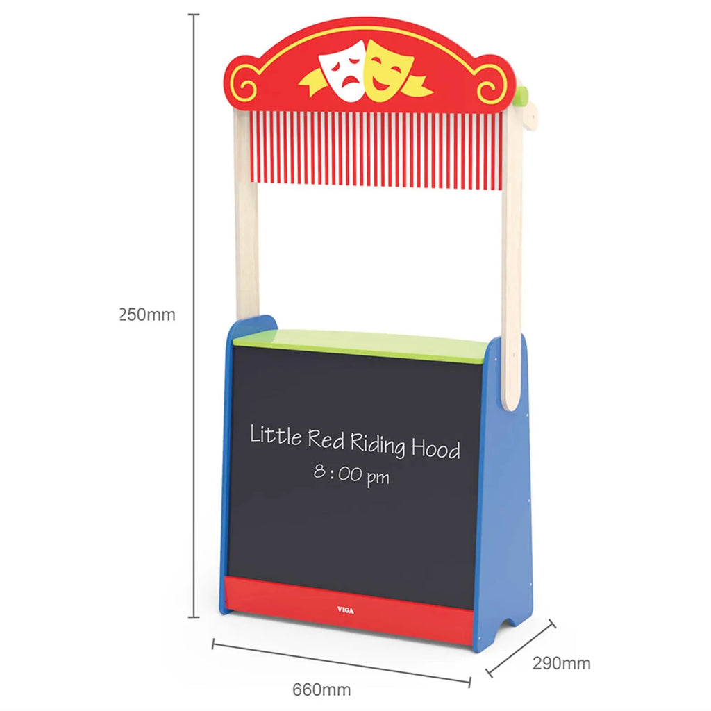 Viga - 2-in-1 Theatre & Grocery Store Set