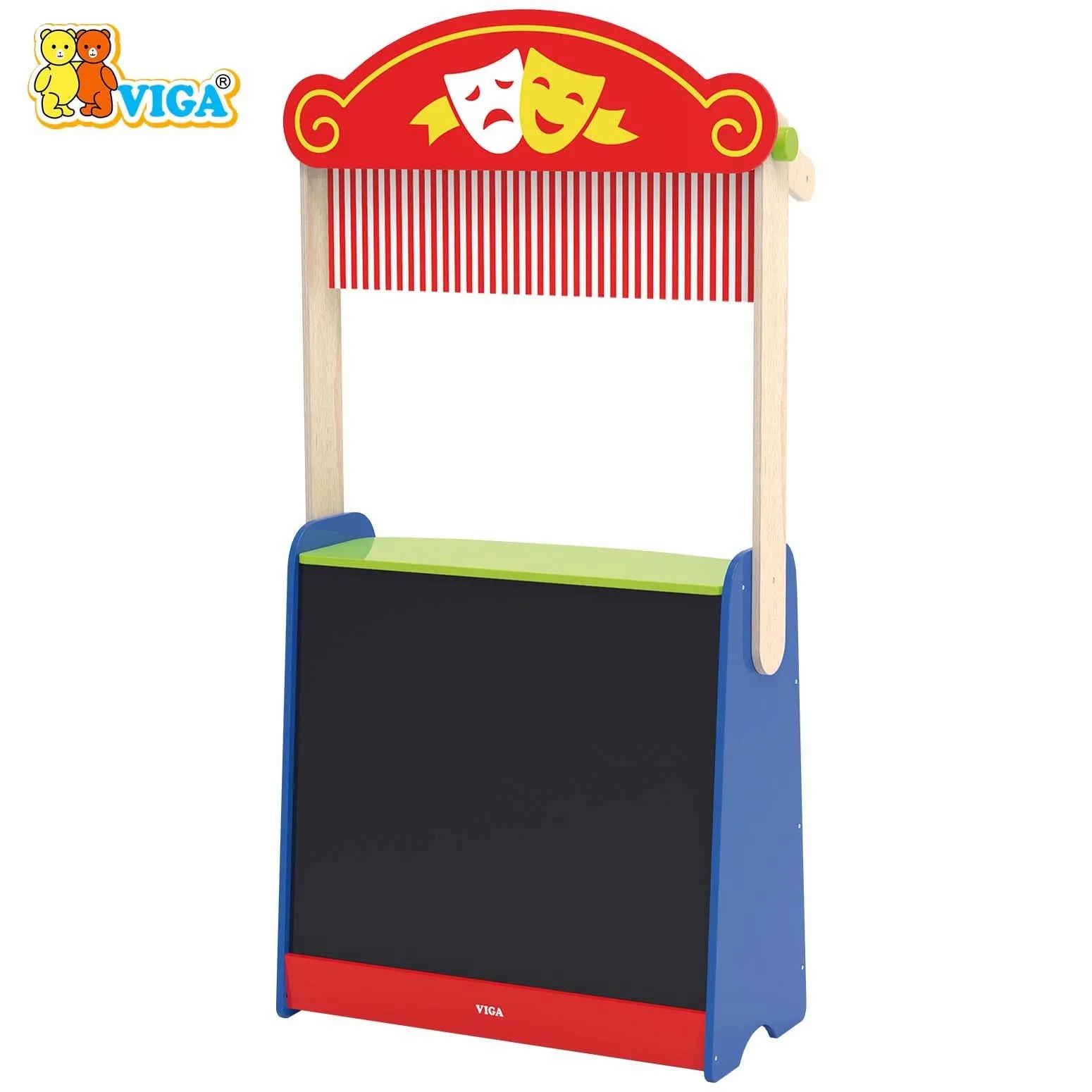 Viga - 2-in-1 Theatre & Grocery Store Set