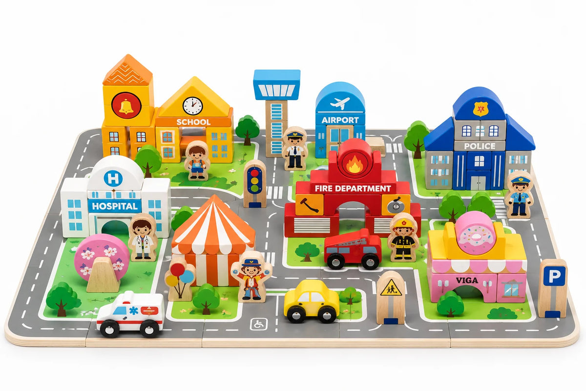 VIGA City Building Blocks – 100 PCS