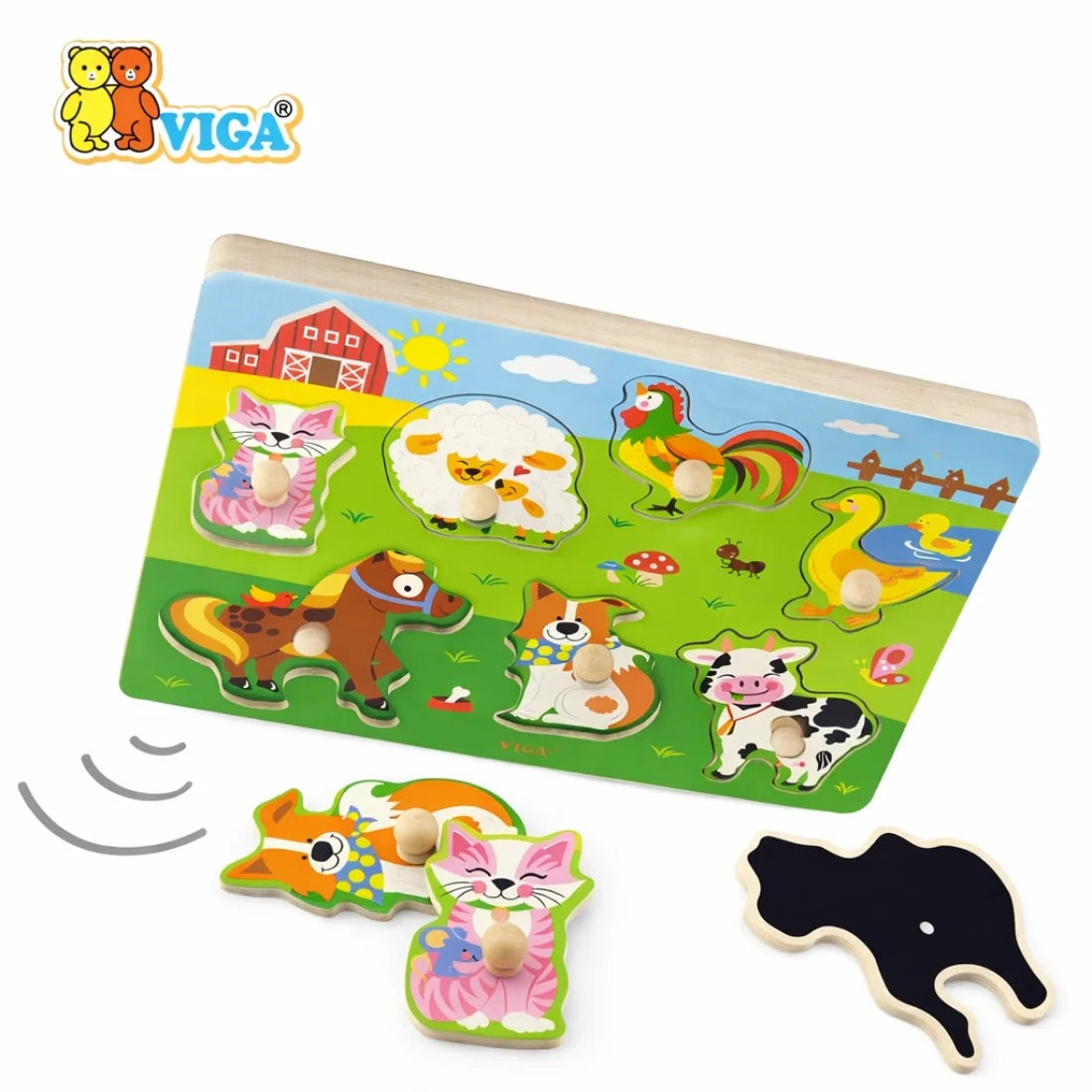 viga Sound Puzzle - Farm Animals