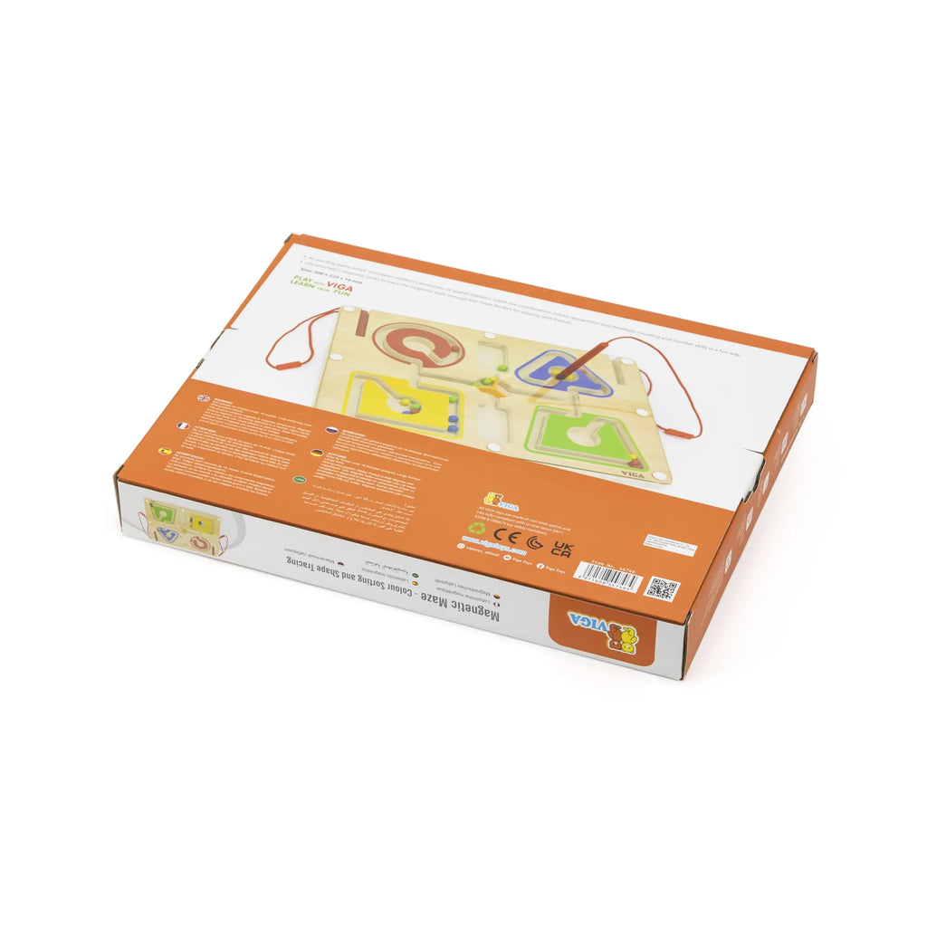 VIGA Magnetic Maze – Colour Sorting & Shape Tracing