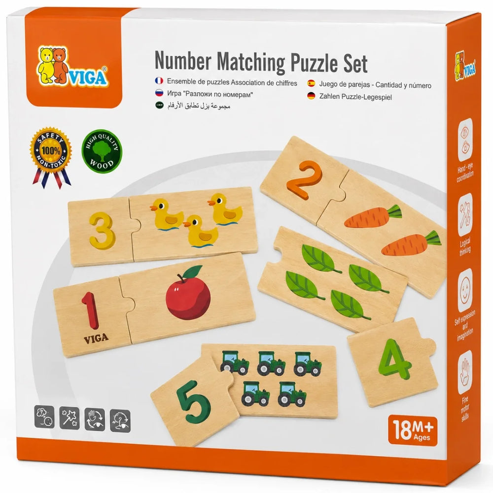 VIGA Number Matching Puzzle Set