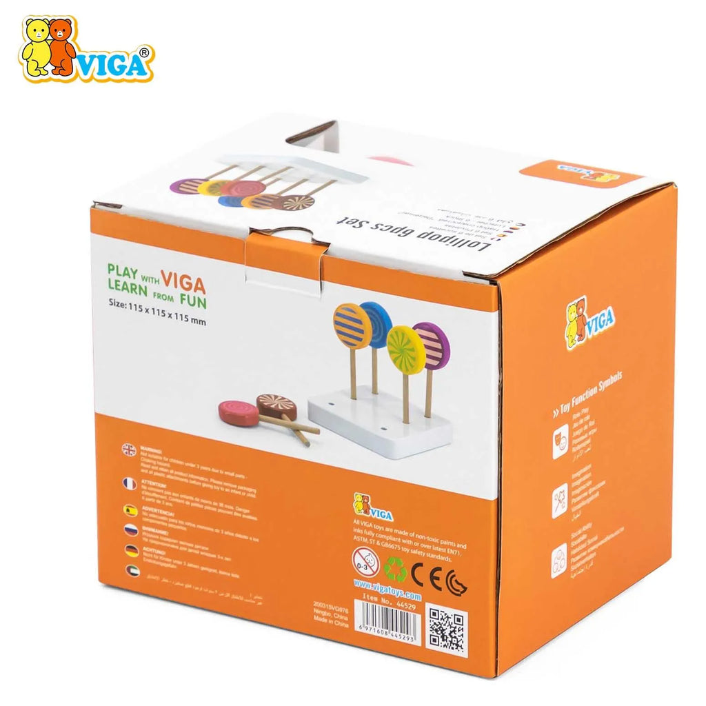 Viga - Play Food Lollipop Set - 6pcs