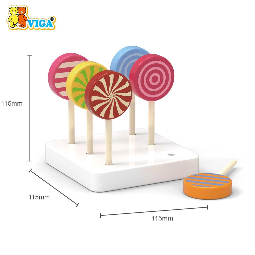 Viga - Play Food Lollipop Set - 6pcs