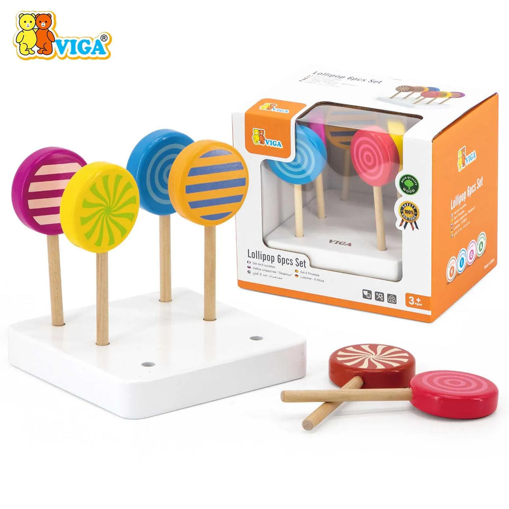 Viga - Play Food Lollipop Set - 6pcs