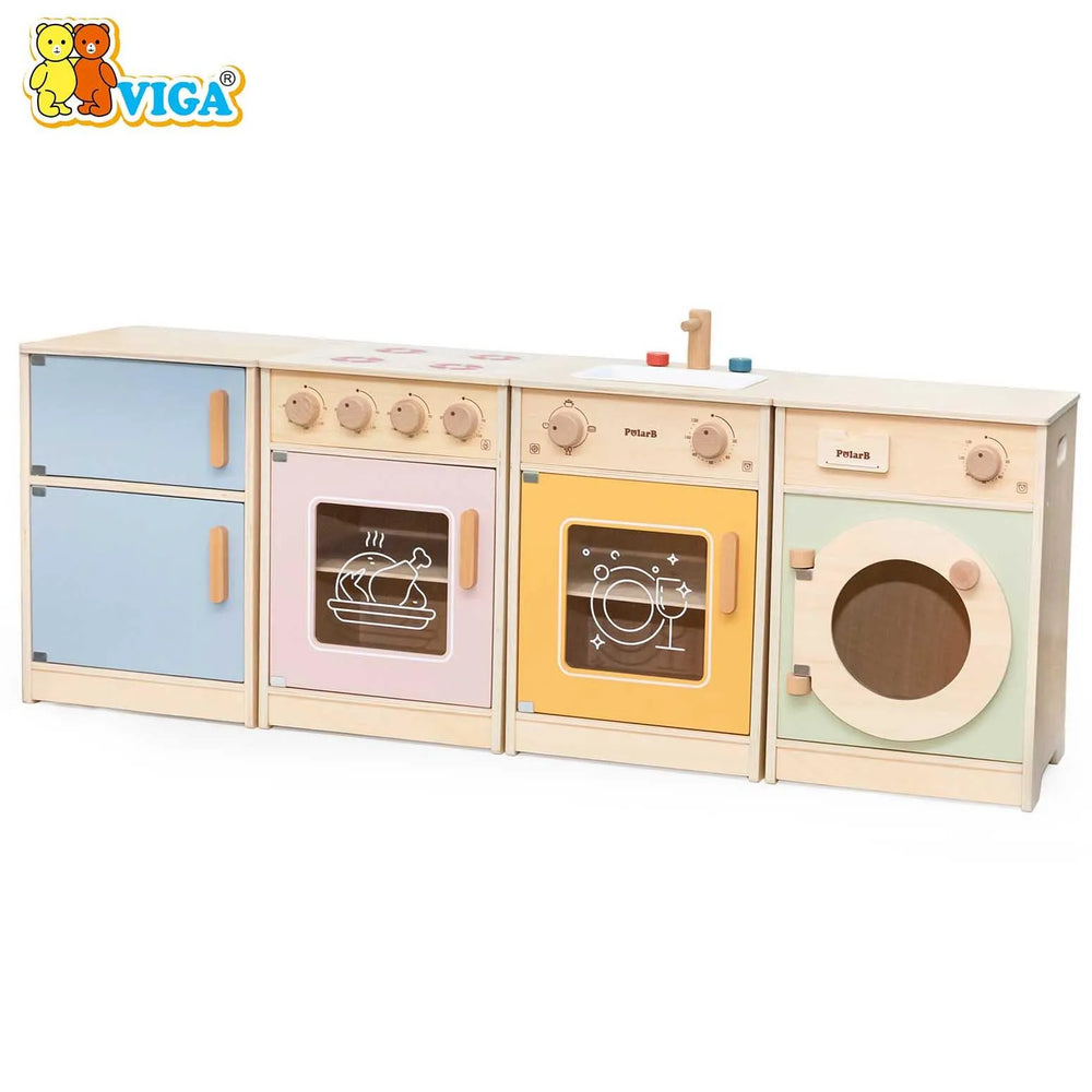 VIGA PolarB – Deluxe Wooden Kitchen Set