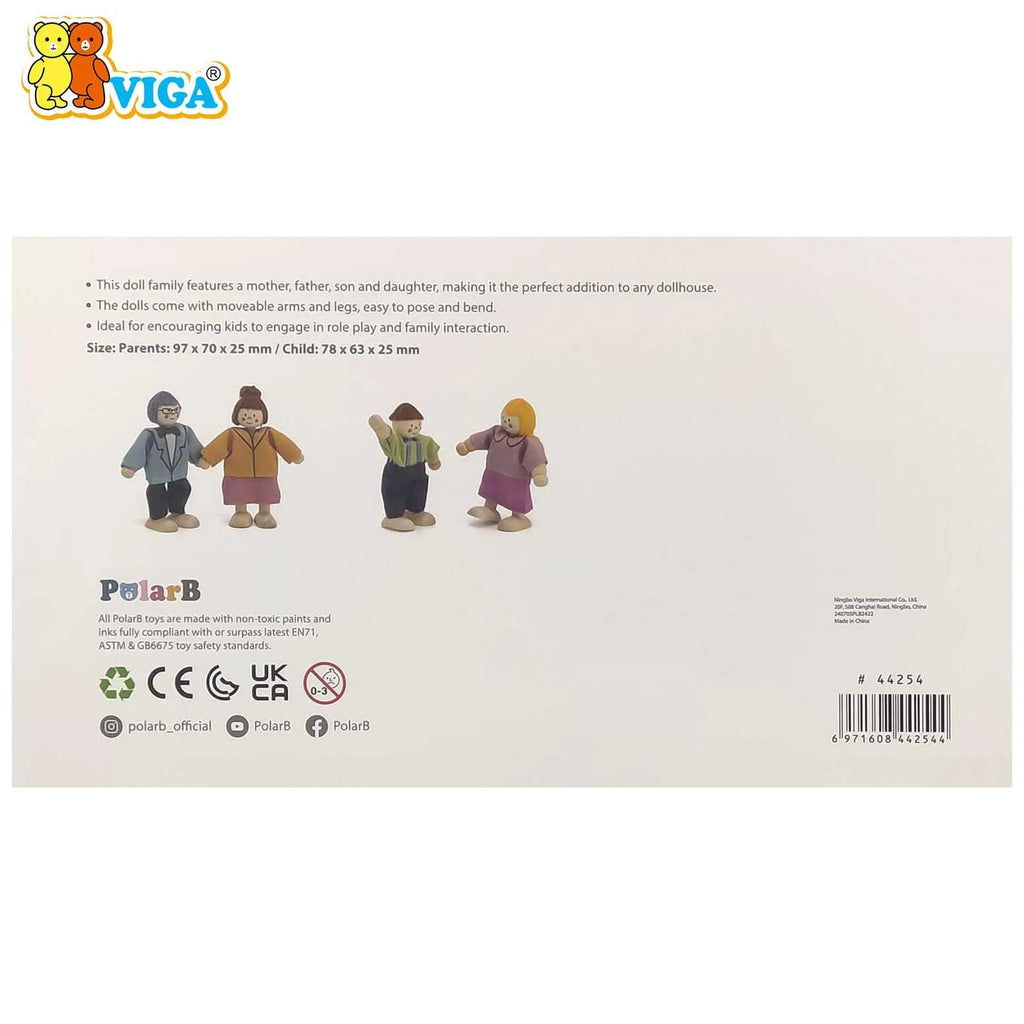 VIGA PolarB – Wooden Doll Family Set