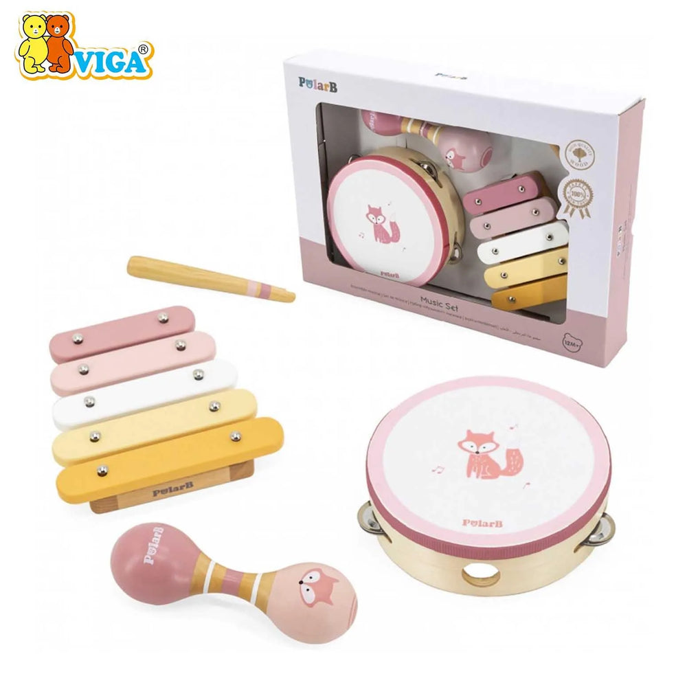 VIGA PolarB – Wooden Musical Instrument Set (3-in-1)