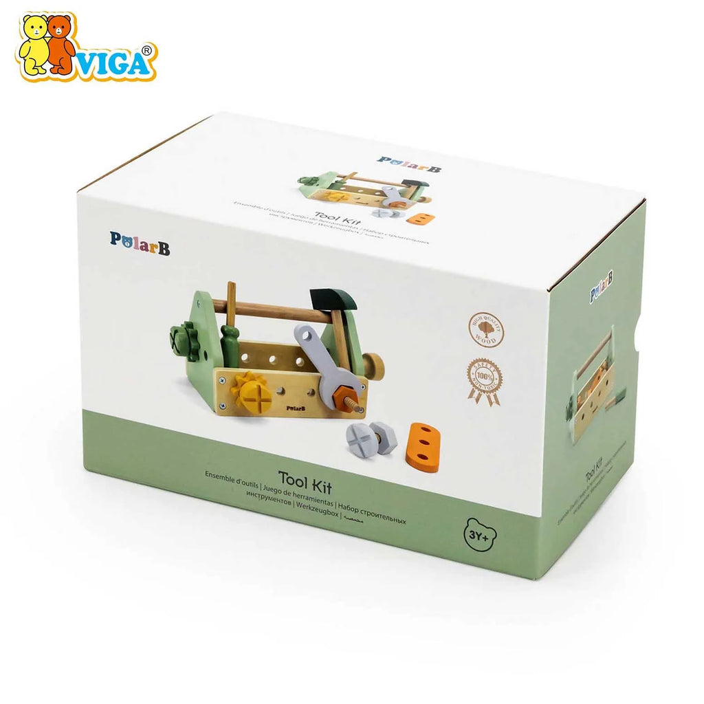 VIGA PolarB – Wooden Tool Box Set