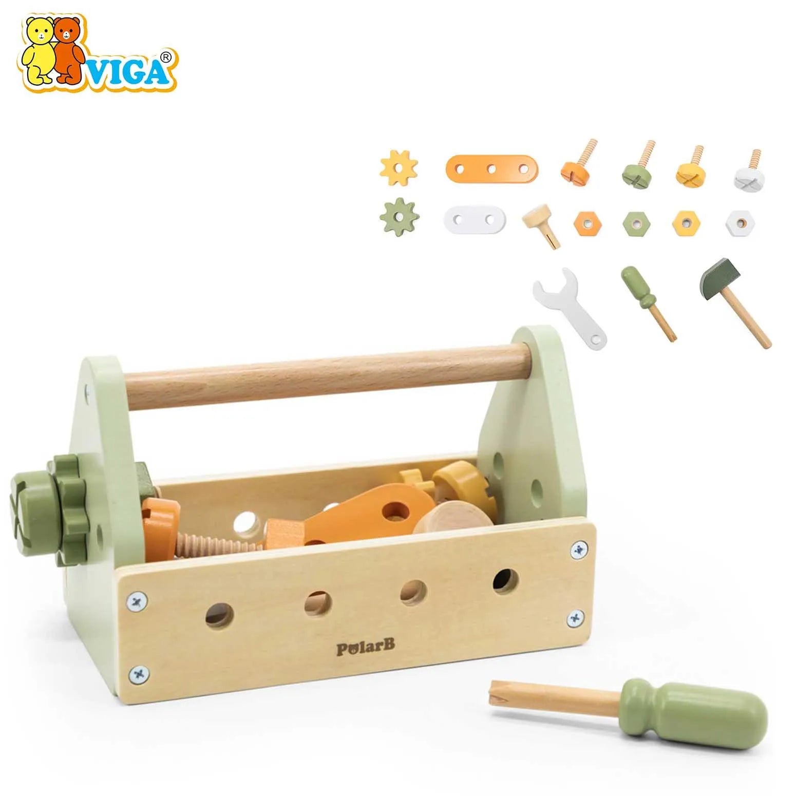 VIGA PolarB – Wooden Tool Box Set