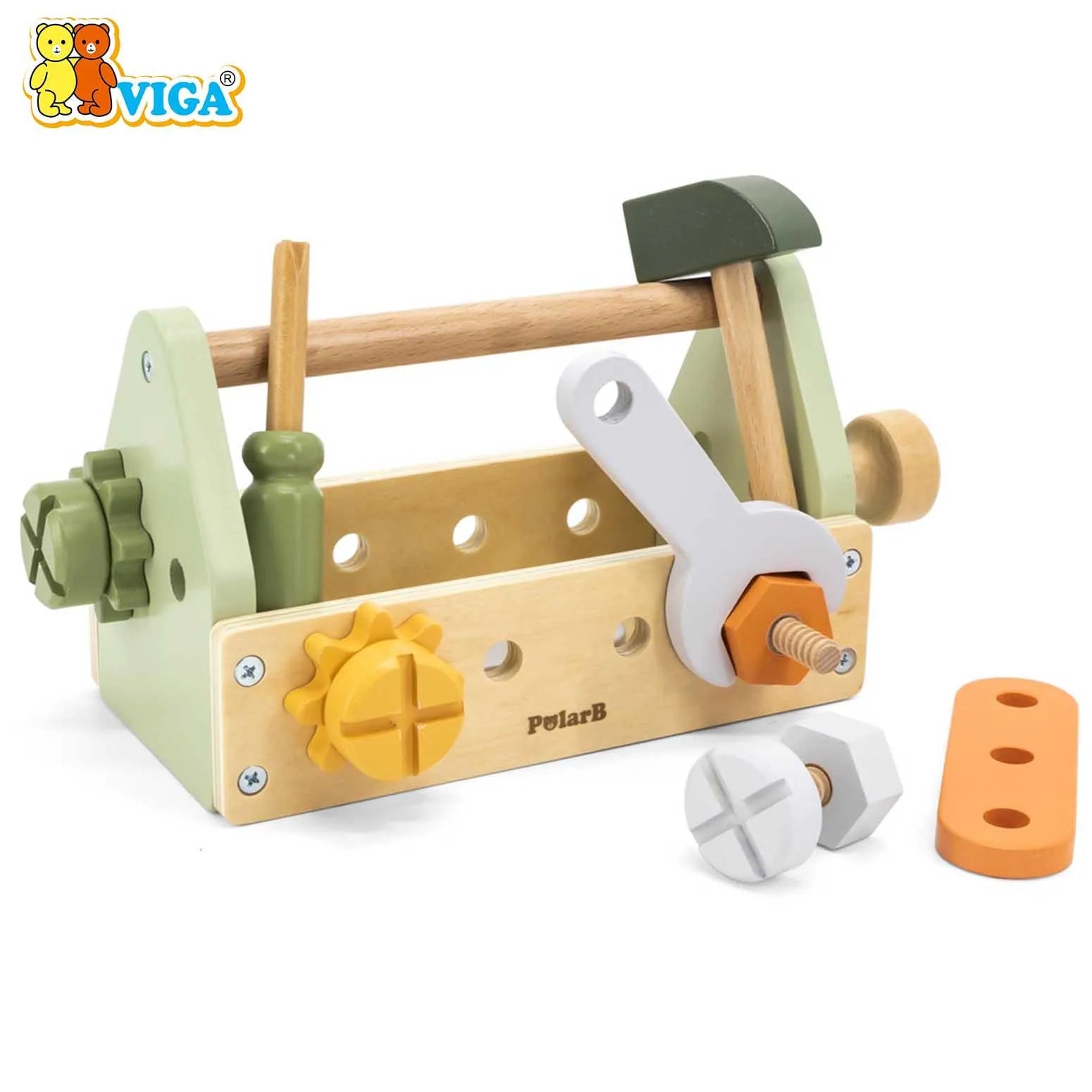VIGA PolarB – Wooden Tool Box Set