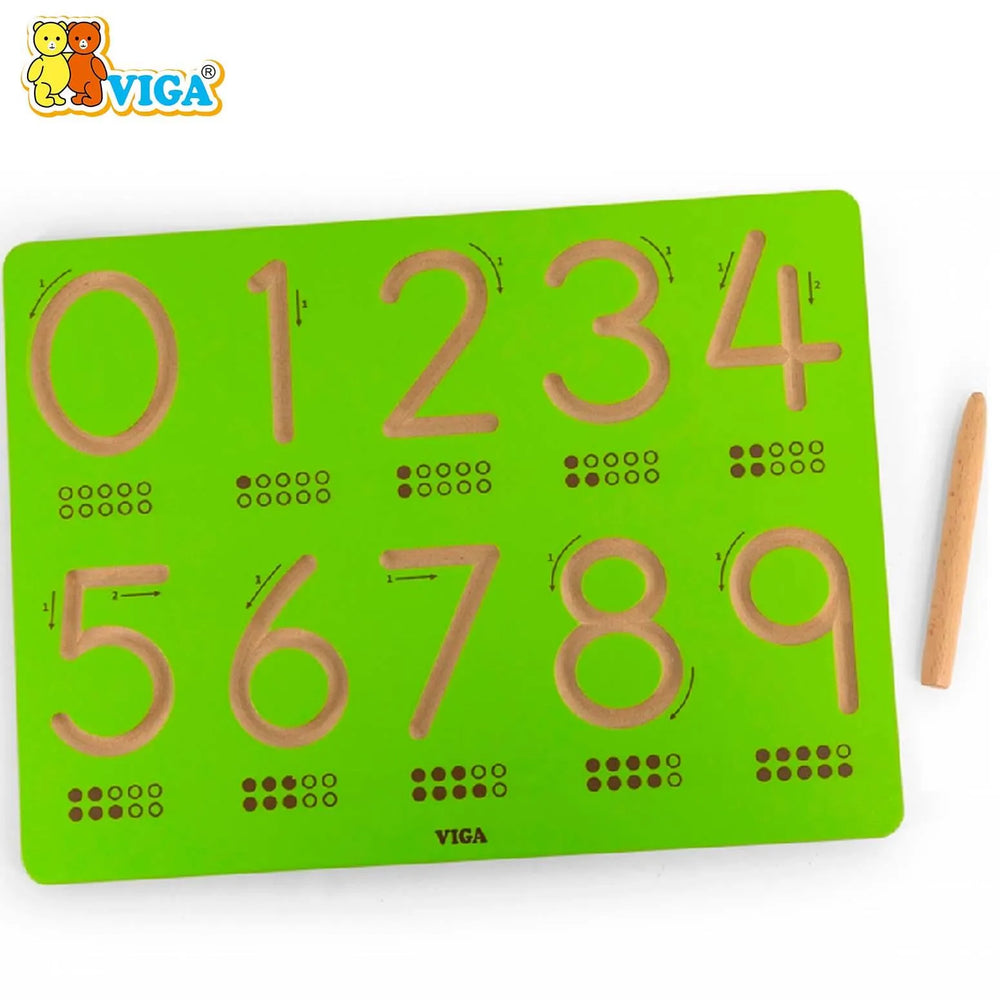 VIGA – Tracing Board (Numbers 0–9)