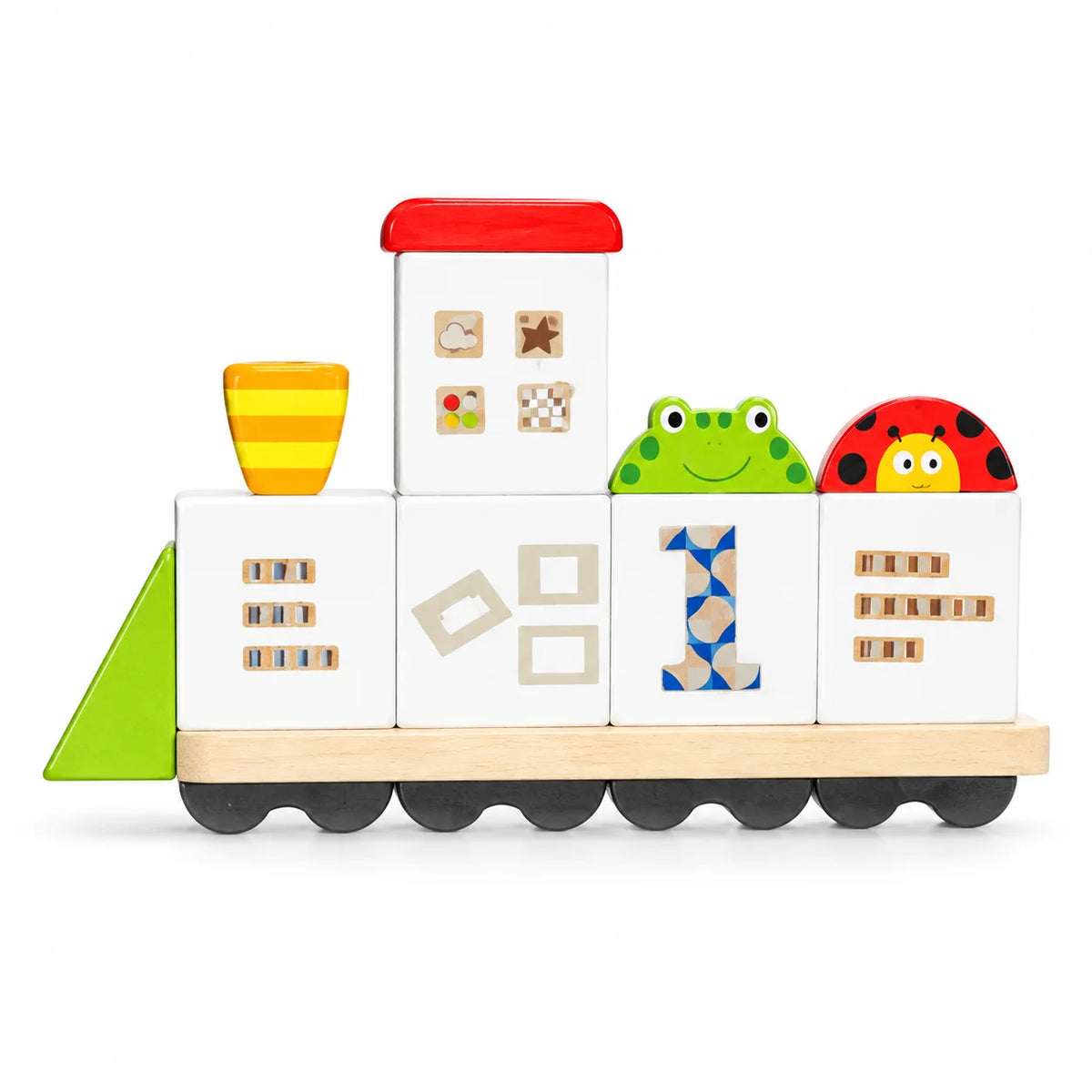 VIGA Wooden Activity Train