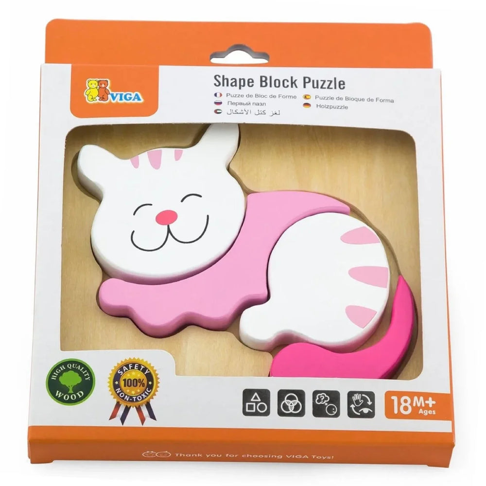 viga Handy Chunky Puzzle -Cat