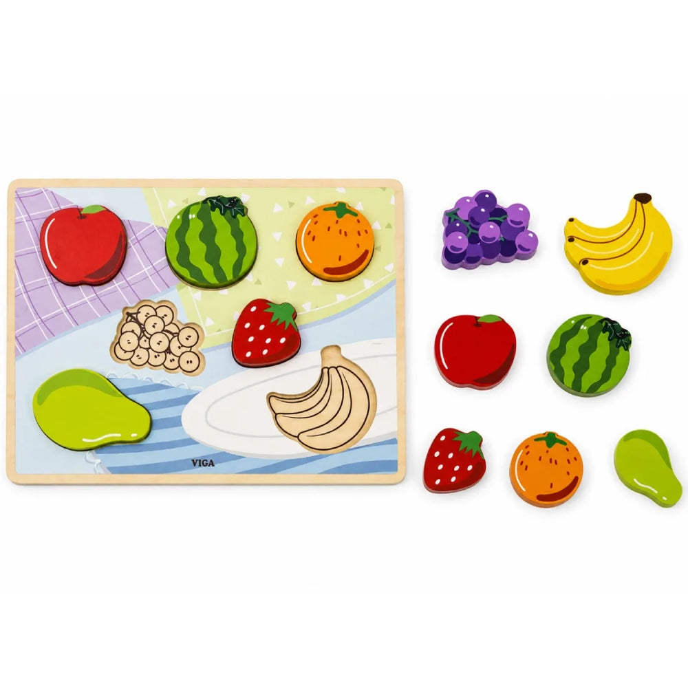 VIGA Wooden Fruit Puzzle