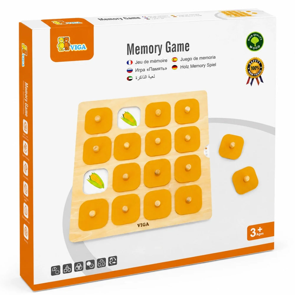 VIGA Wooden Memory Game