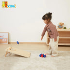VIGA Wooden Toss Game – Bean Bag Throw & Tic Tac Toe