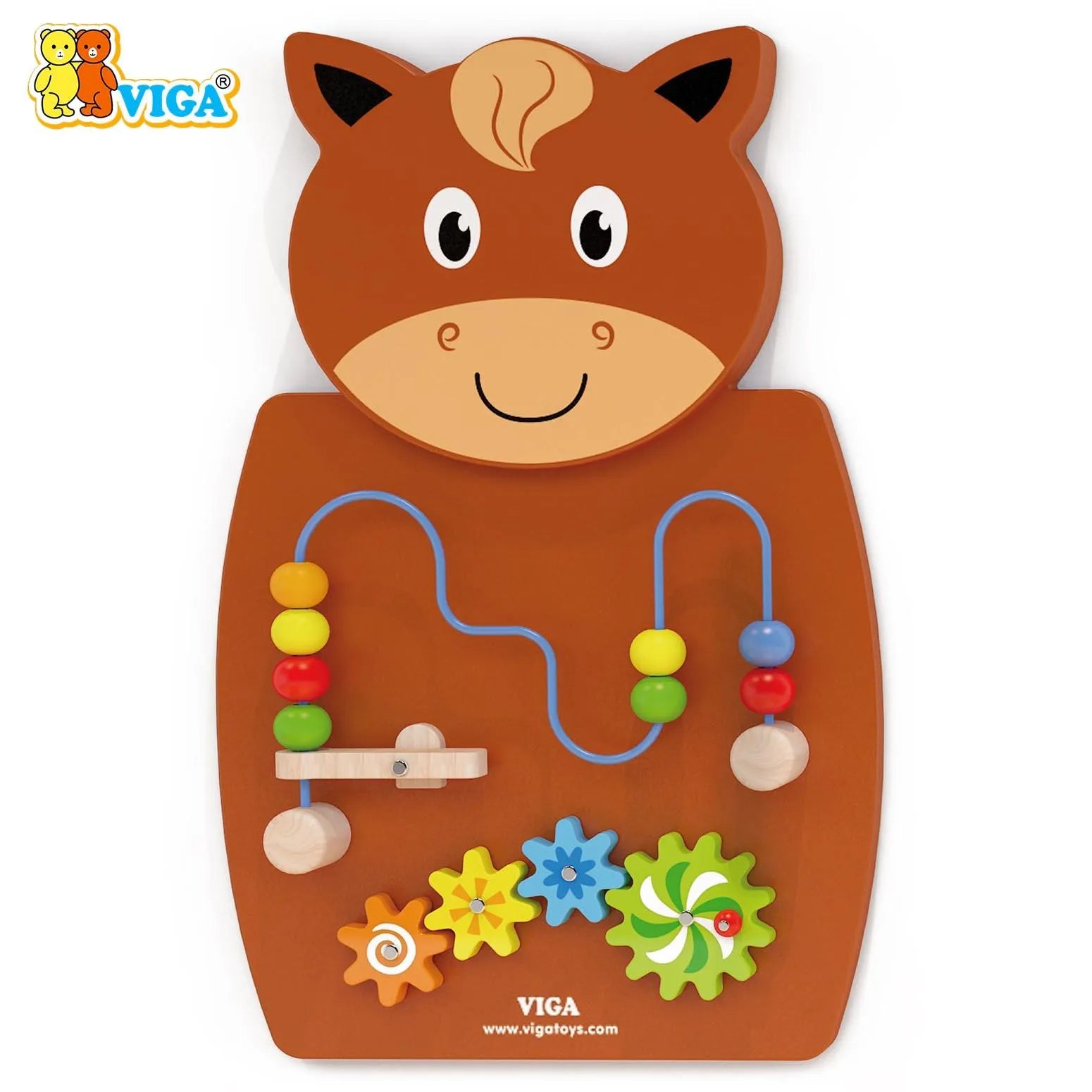 Viga Wall Toy - Wire Beads & Gears