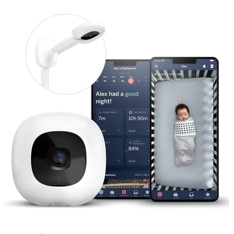 Nanit Pro Baby Monitor with Wall Mount & Sleep Tracking