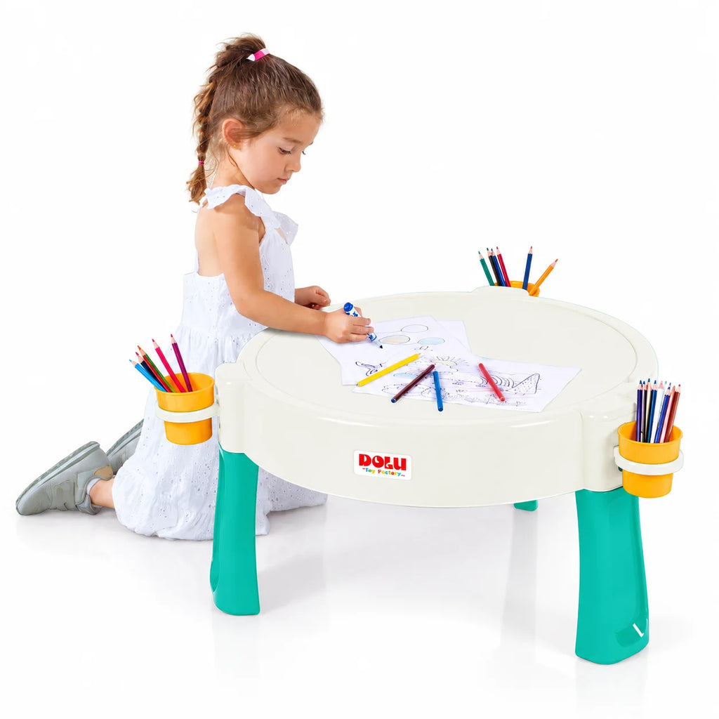 Water & Sand Activity Table – Cream & Teal