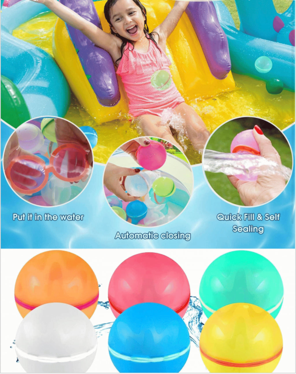 Reusable Water Balloons (10 pcs pack)