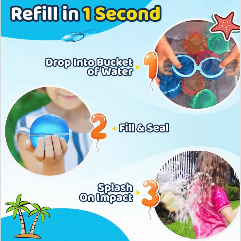 Reusable Water Balloons (10 pcs pack)