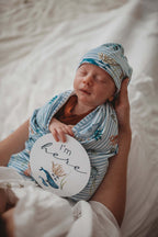 Whale and Azure Reversible Milestone Cards