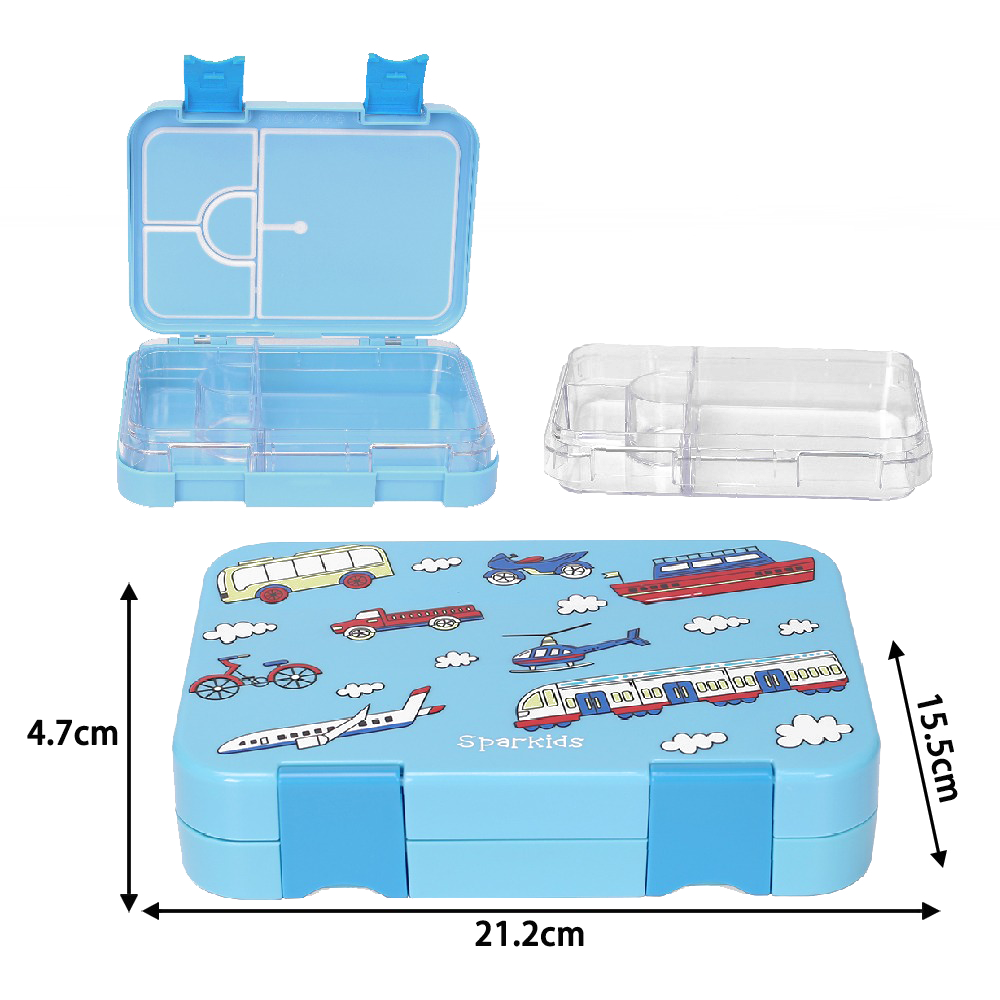 SPARKIDS - LUNCH BOX 4COMPARTMENT- AIRPLANE