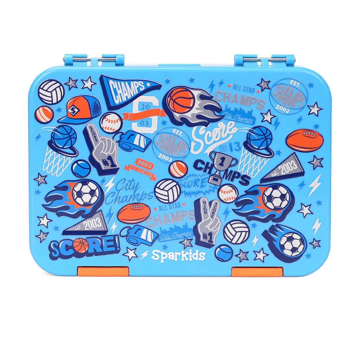 SPARKIDS - LUNCH BOX 4COMPARTMENT- BASKET BALL