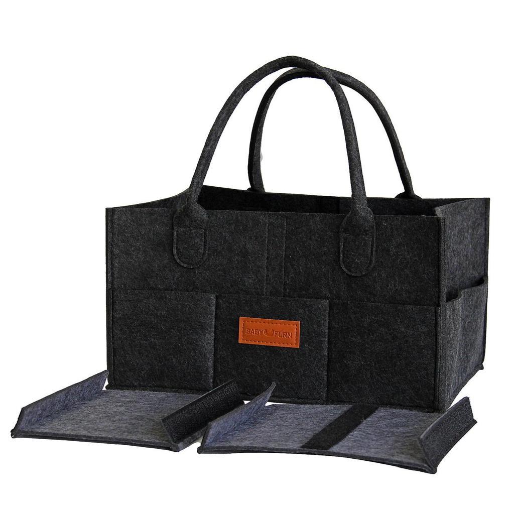 بيبي فيرن - منظم حفاضات- رمادي غامق