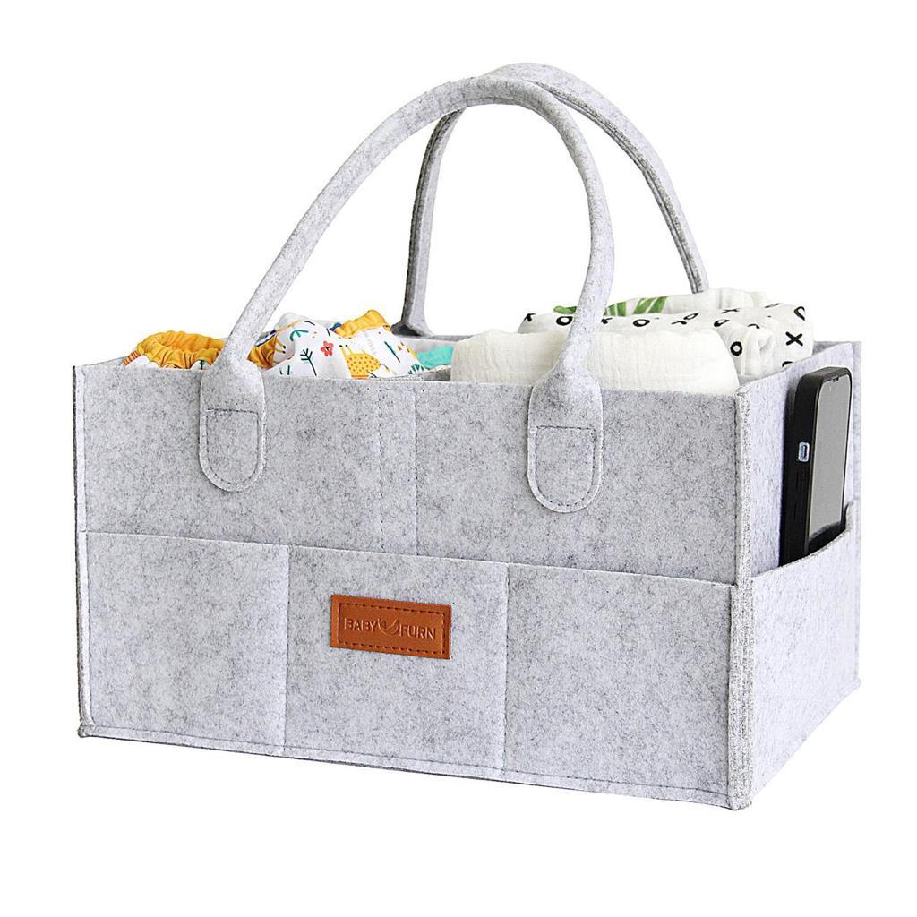 بيبي فيرن - منظم حفاضات- رمادي فاتح