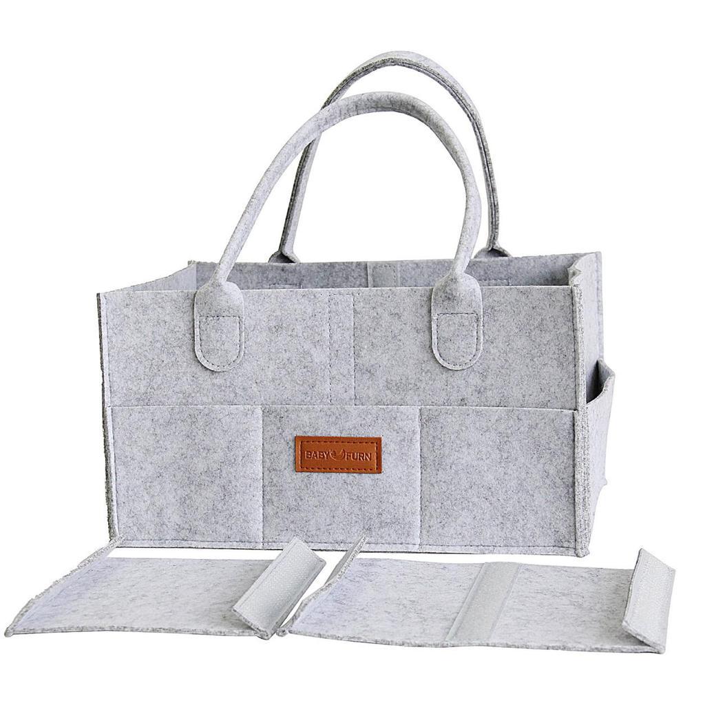بيبي فيرن - منظم حفاضات- رمادي فاتح