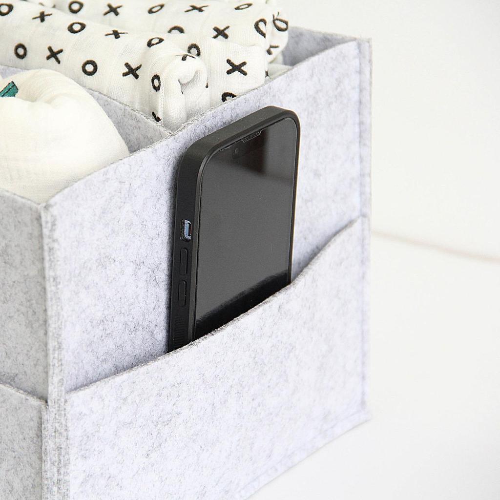 بيبي فيرن - منظم حفاضات- رمادي فاتح