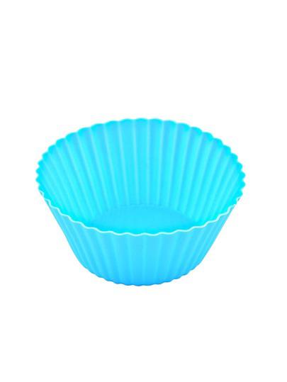 Fun box Silicone Round Baking Cupcake Blue