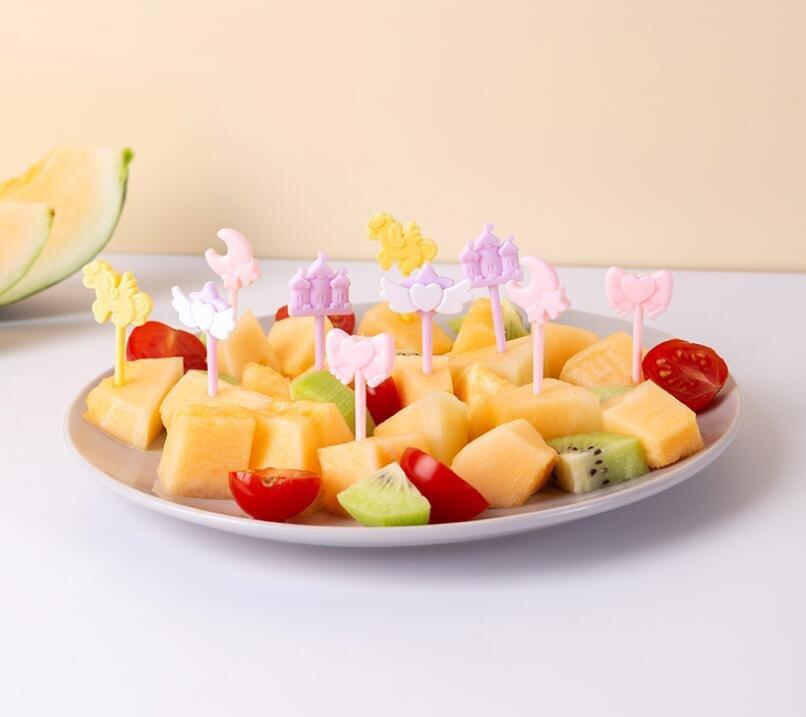 Fun box Castle fruit fork (1 pack=10pcs)