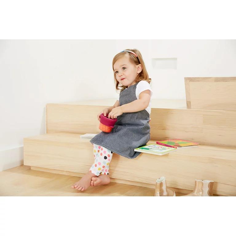 Boon - SNUG Snack Containers With Stretchy Silicone Lids -Girl Red