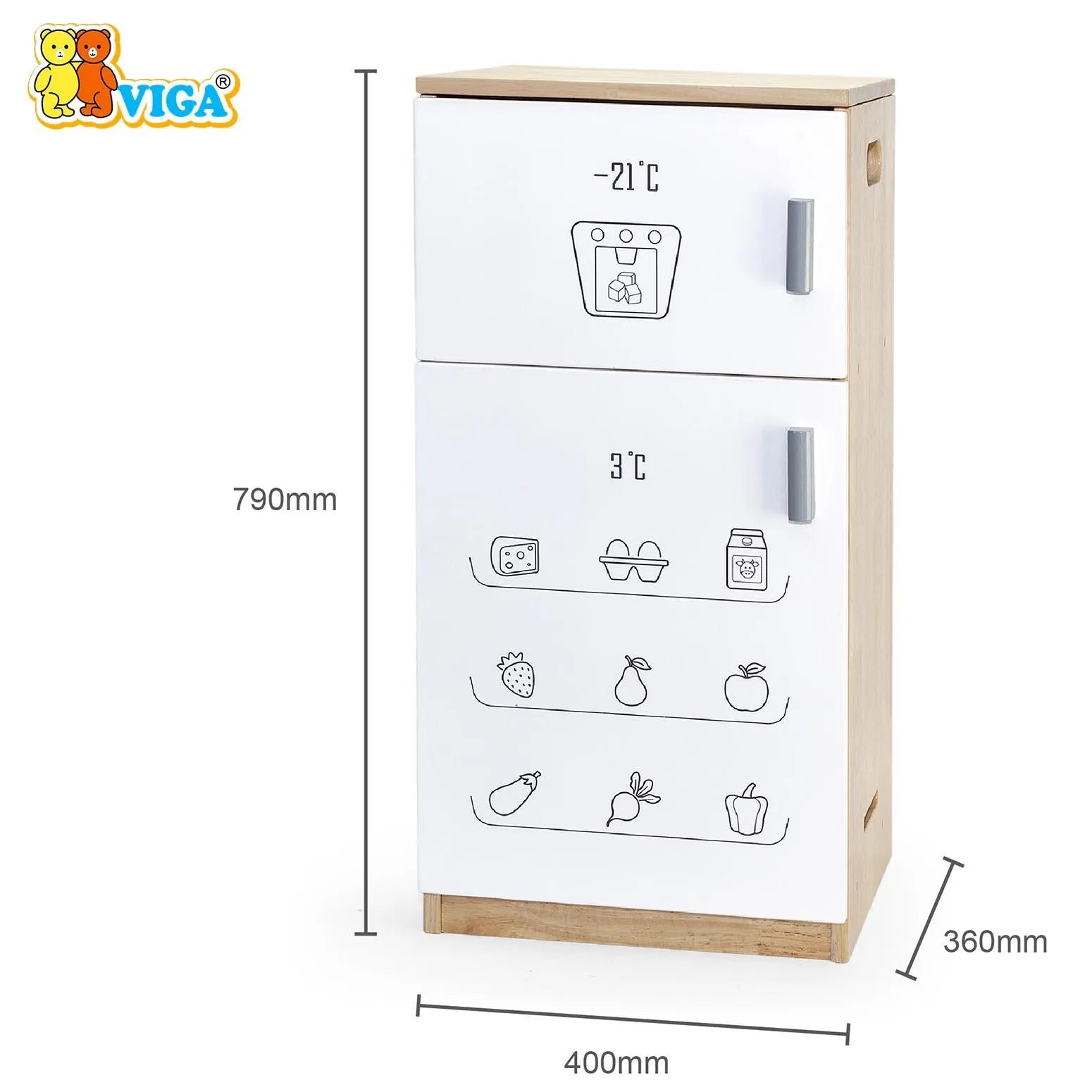 Viga White Kitchen - Fridge