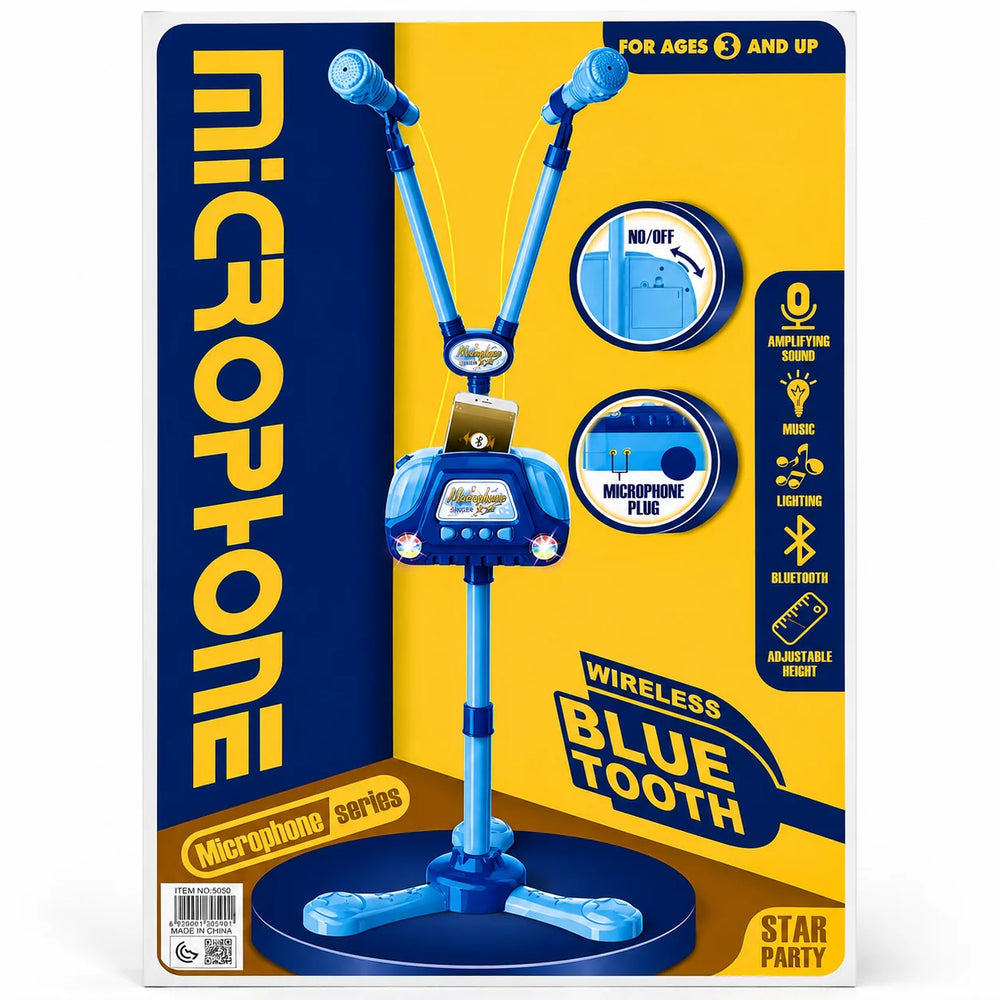 Wireless Bluetooth Kids Microphone Stand