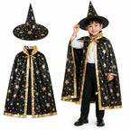 Witch Hat with Cape Costume for Kids