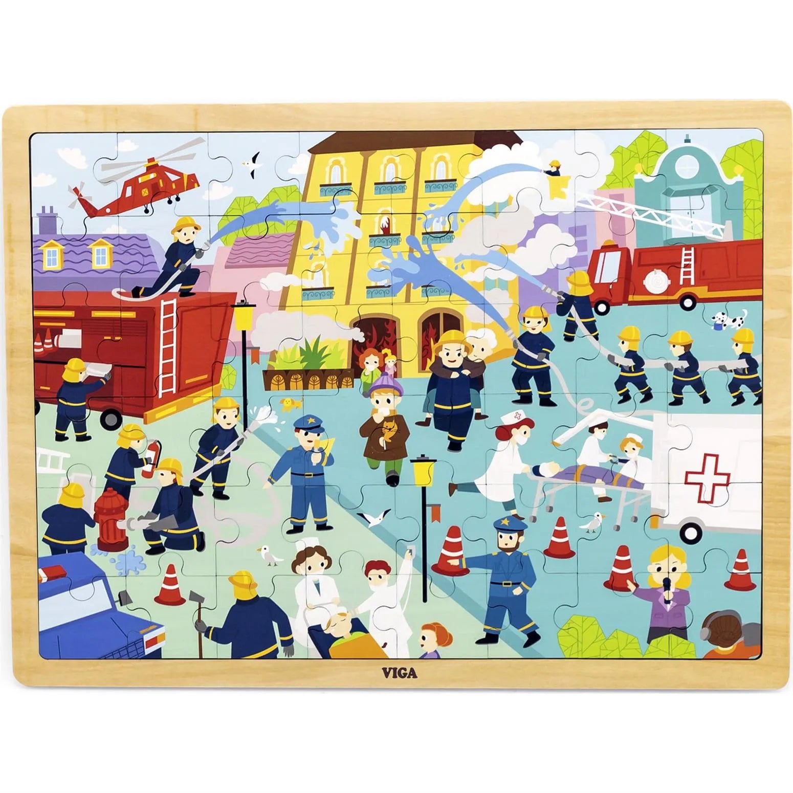 Wooden 48 Pcs Puzzle - Fire Fighting