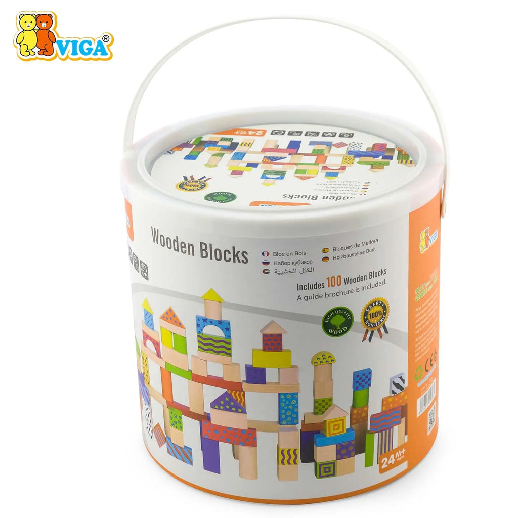 Wooden Blocks -100pcs